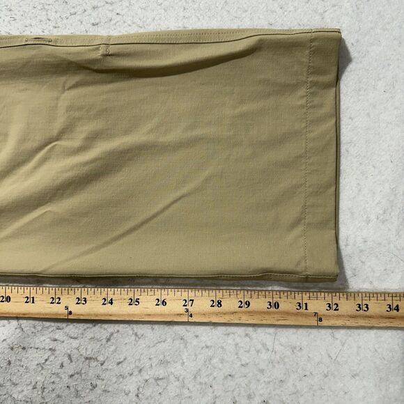 Patagonia Women's 12 Borderless Pants 40 UPF Straight Leg Low Rise Hiking Khaki - Picture 12 of 12